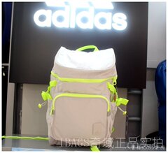 adidas阿迪达斯专柜正品2016新款男女防水米白双肩背包书包AB6160