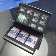 盛大  sd tf 防水 收纳盒 卡盒 相机 存储卡 卡包 皮革 金属卡盒