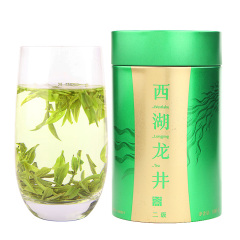 2016新茶 聚芳永茶叶龙井茶绿茶春茶 雨前西湖龙井茶 铁罐装100g