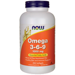 现货美国Now Foods Omega-369亚麻籽油 月见草油 黑加仑油250粒