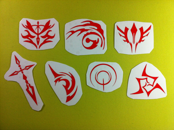 绮丽屋动漫周边fate zero/master cosplay职阶令咒纹身贴满包邮