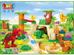 侏罗纪霸王龙三角龙恐龙积木 恐龙蛋大颗粒拼插积木儿童益智玩具
