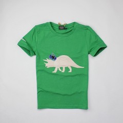 多多家正品夏季新款恐龙男童中童纯棉短袖T恤圆领T恤120-150