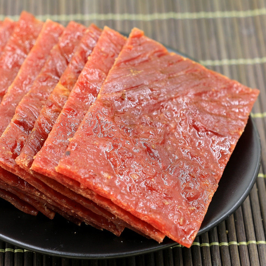 靖江特产味乐纯瘦肉猪肉脯正片200g*2包邮肉干猪肉铺熟食休闲零食