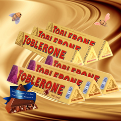 瑞士进口 Toblerone瑞士三角巧克力 牛奶100g*3 葡萄干100g*3组合