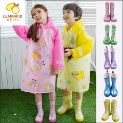 宝宝夏季韩版儿童学生雨鞋防水防滑耐磨大童小孩雨靴男童女童水鞋