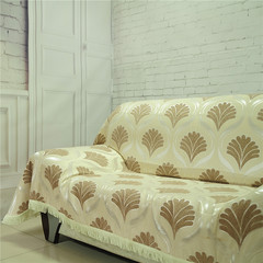 欧式布艺沙发套全包真皮沙发巾全盖布四季组合沙发罩定做金玉咖色