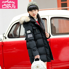 棉衣女中长款高初中学生韩版少女冬装面包服女棉服青少年棉袄外套