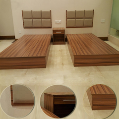 酒店成套家具 大床双人床简易板式家具床单人床客房宾馆家具直销