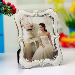欧式照片相框 4寸6寸7寸10寸12寸珍珠创意影楼婚庆婚礼相框摆台