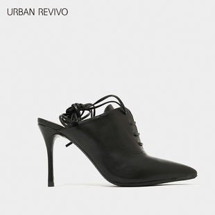 香奈兒n3怎麼樣 URBAN REVIVO2020夏季新品配飾女鞋尖頭系帶細跟涼鞋WE10SS3N2000 香奈兒店