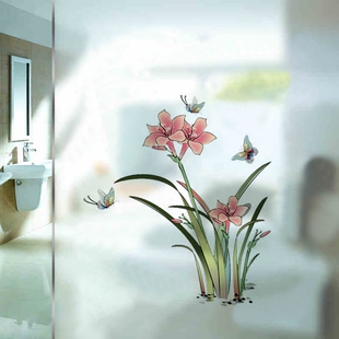 玻璃门装饰画客厅