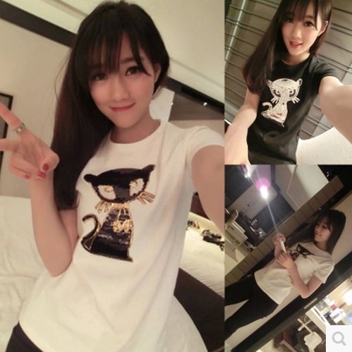 亮片布贴补丁贴服装辅料衣服 毛衣 羽绒服装饰贴 黑猫珠片绣 大号在类目 居家布艺, 缝纫DIY材料、工具及成品, 缝纫DIY配件/辅料/配饰, 布贴中 - 来自Buy2taobao.com提供专业的淘宝代购服务