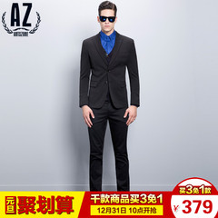 AZ蚁族男装2016新款小西服套装青年男士韩版正装修身婚礼礼服西装