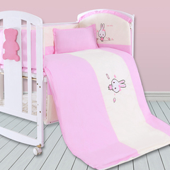 呵宝童床婴儿床上用品棉被四季通用新生儿纯棉床品小孩bb全棉被子