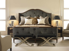 Corner House|高端定制家具|欧法式新美式新古典真皮实木床定制