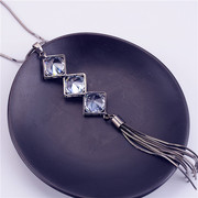 Fine Joker Diamante tassel necklace long female pendant necklaces Korean Jewelry Accessories fall/winter package mail