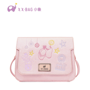 Fresh and sweet cartoon elephant bag 2016 new embroidered shoulder slung bags 2046