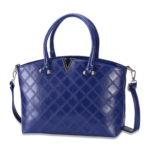 chanel藍色包包 D004-3 Women Handbag 手提單肩斜跨包藍色PU皮女士包包 chanel白色包包