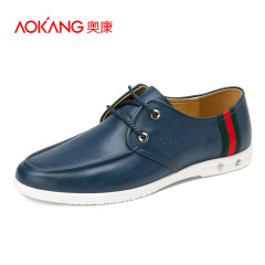 Aucom spring/summer men's shoes new style leather comfort shoes leisure shoes low men shoes trends