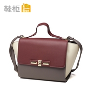 Shoebox shoe 2015 new fashion handbags color lock portable shoulder-wing bag 1115583104