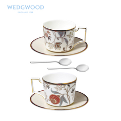 Wedgwood玮致活 Pashmina波希米亚骨瓷茶咖2杯2碟2勺 咖啡具套装