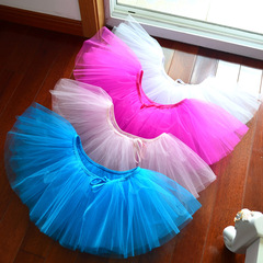 W026儿童公主芭蕾舞蹈裙 蛋糕演出蓬蓬裙 半身纱裙 舞台演出服