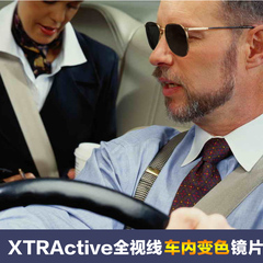 依视路车内变色片1.591钻晶A3全视线XTRActive变色近视眼镜片