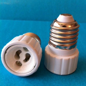 e27转gu10转换灯头gu10转e27转换灯座gu10陶瓷灯头转换器批发