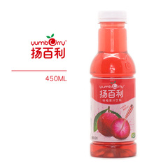 扬百利酸甜解渴组合15%杨梅汁450ml*7 绿色健康饮品 果汁饮料