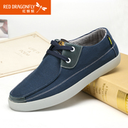 Red Dragonfly breathable canvas the 2015 summer genuine new trend of fashion casual and comfortable strap men's shoes