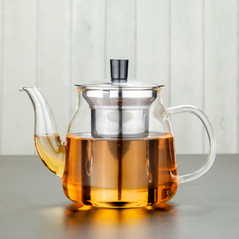 耐高温玻璃茶具玻璃茶壶不锈钢过滤网玻璃壶泡茶壶花茶壶包邮