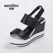 Westlink/West met with genuine leather ladies sandals