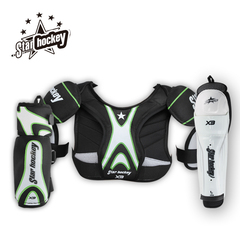 现货star hockey冰球护具装备护胸护肘护腿儿童成人全套装