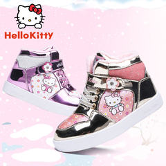 hellokitty童鞋女童棉鞋2016秋冬新款儿童运动休闲板鞋加绒大棉潮