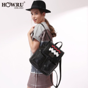 Fall 2015 new Pu bag backpack girl Korean version flows Institute wind fashion women bags leisure bags