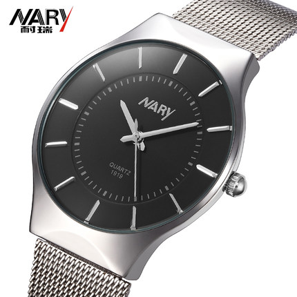 nary 休闲手表男新时尚男士手表薄款简约时尚商务男士手表