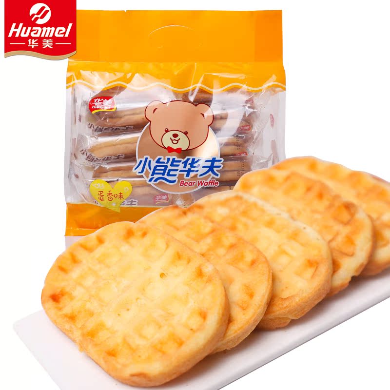 华美食品 华夫饼干西式糕点蛋香味248g*2 办公室早餐零食糕点产品展示图4