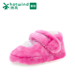 Hot new Velcro shoes children's home for girls winter shoes and fleece warm shoes 67H5955