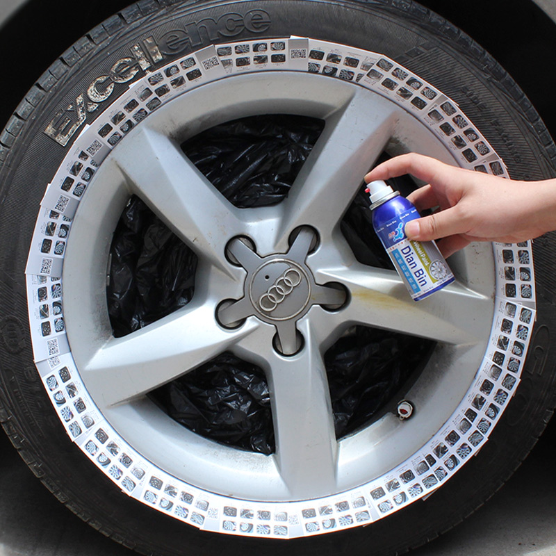 汽车轮毂修复凹划痕补漆抛光铝合金钢圈轮毂翻新设备银色喷漆套装