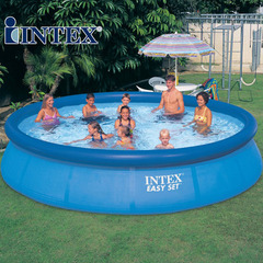 INTEX 户外大号家庭成人充气游泳池加高加厚儿童家用戏水池免邮