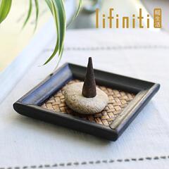 lifiniti 创意杯垫隔热垫 藤编木杯垫功夫茶茶道杯垫茶具木杯垫