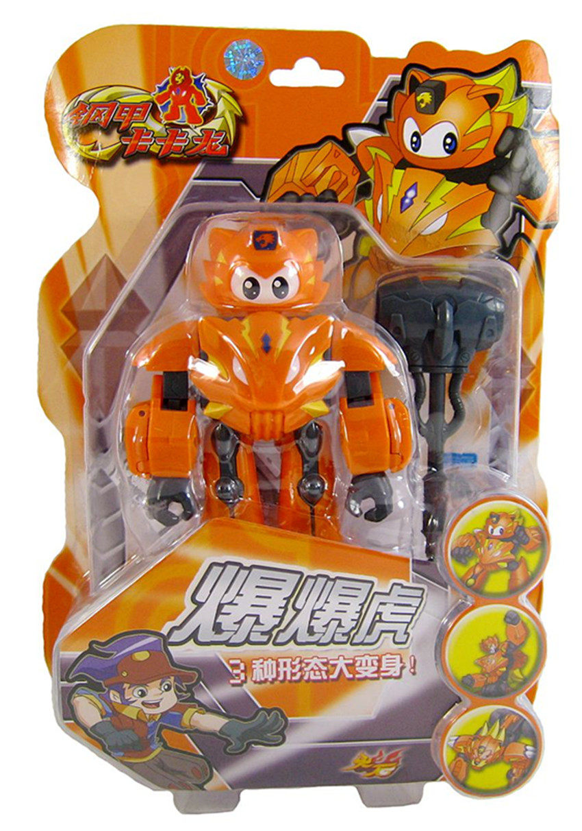 正版钢甲卡卡龙儿童宝宝玩具鼠十二生肖动物机器人变形金刚小龙侠