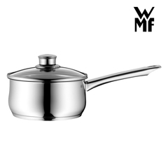 WMF福腾宝不锈钢小奶锅煮面汤锅玻璃锅盖 单侧长手柄热奶锅16cm