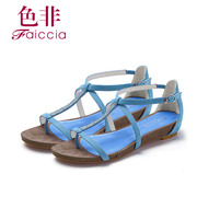 Non genuine new counters in summer wedges women's Sandals fashion sheep Beijing WHB6A3504C