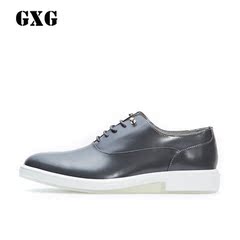 GXG男鞋 新品 男士时尚潮流英伦真皮系带商务正装皮鞋#61850826