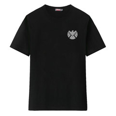 libersoul神盾局特工科尔森T恤短袖胸标简约欧美风黑色半袖v013