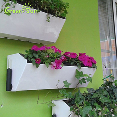 懒人智能长方形特大号塑料花盆挂式墙壁挂自动蓄水吸水浇水白花盆