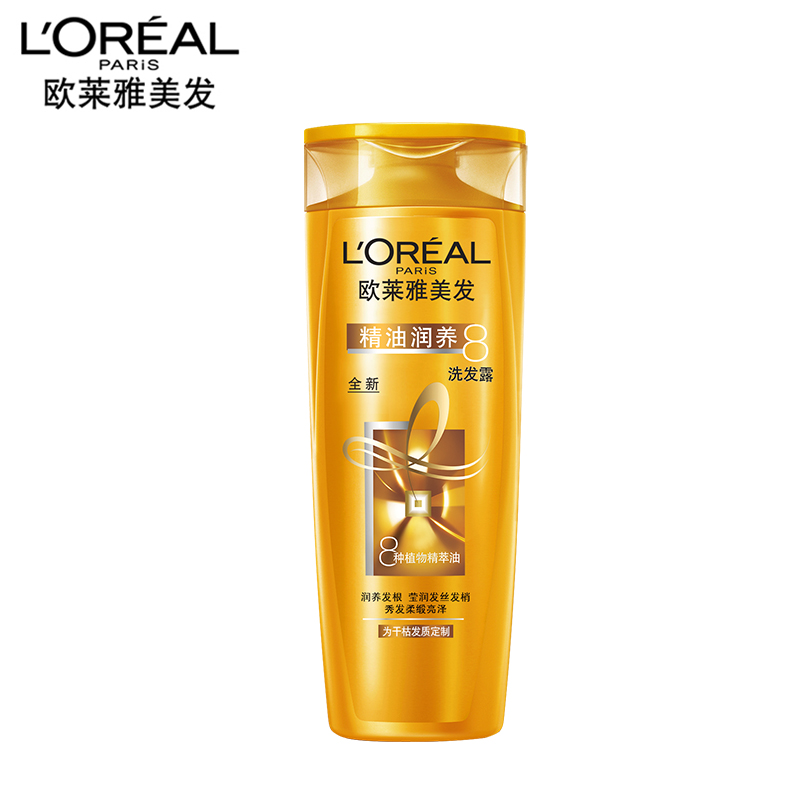 L'OREAL 欧莱雅精油润养洗发水400ml 补水滋润秀发洗发水官方正品产品展示图1