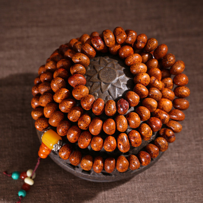 121.72g 元宝菩提念珠手串 色浆温润 辟邪护身 佛法加持30